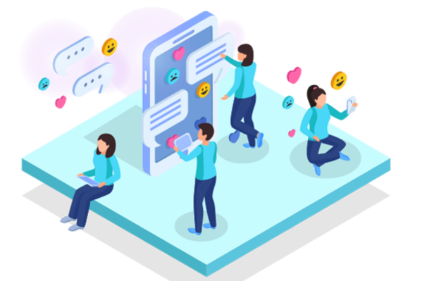 Multiple Human Live Chat